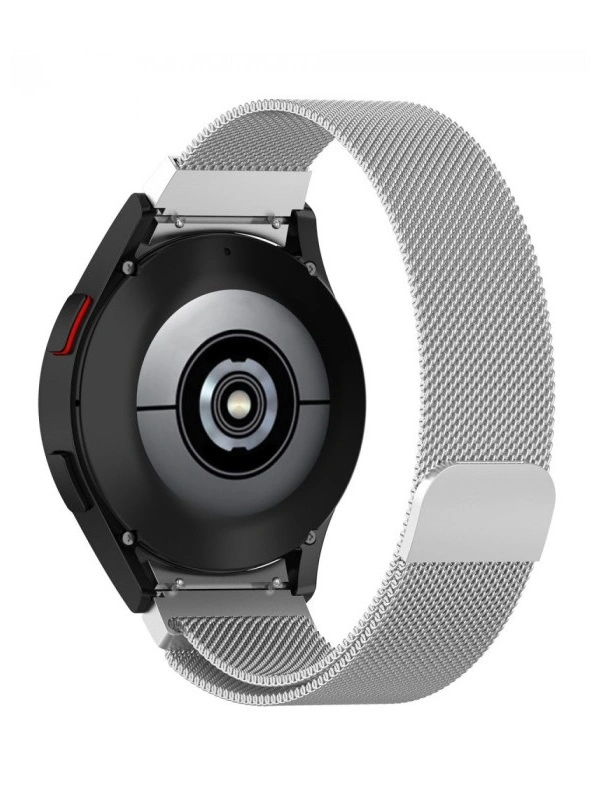 Techprotect Samsung Watch 40  42  44  45  46 mm milanietiškas dirželis, sidabrinė, 1 nuotrauka